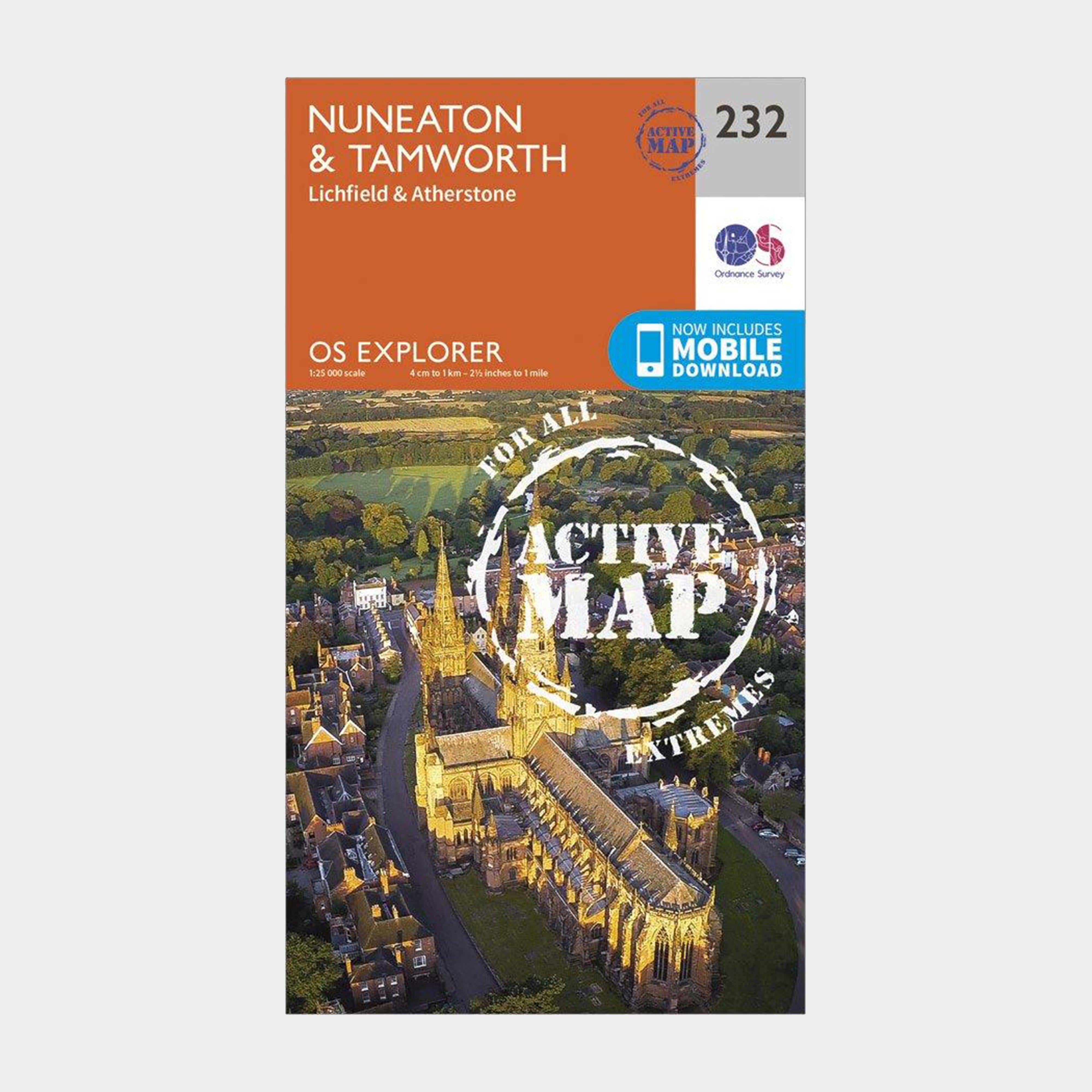 Explorer Active 232 Nuneaton & Tamworth Map With Digital Version