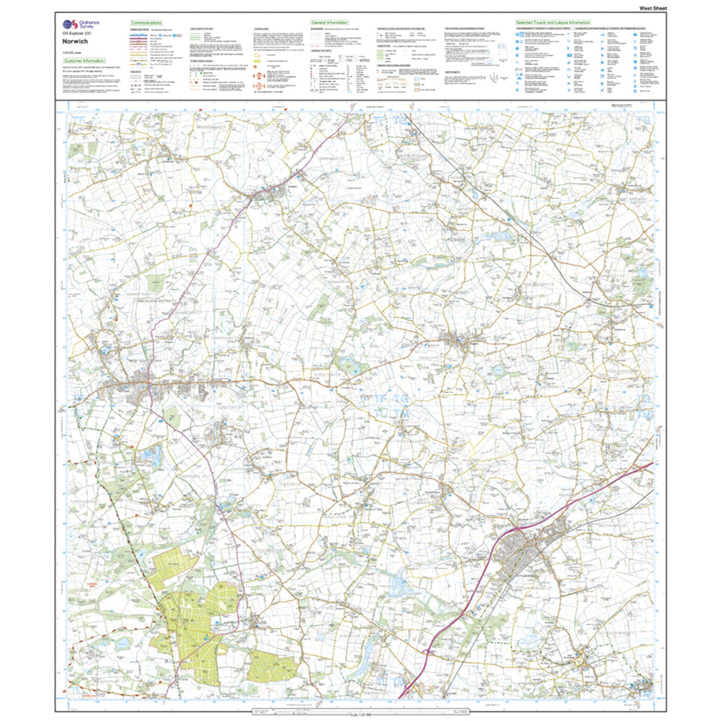 Explorer Active 237 Norwich Map With Digital Version