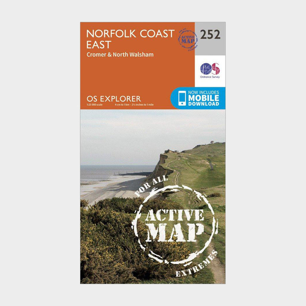 Explorer Active 252 Norfolk Coast East Map With Digital Version