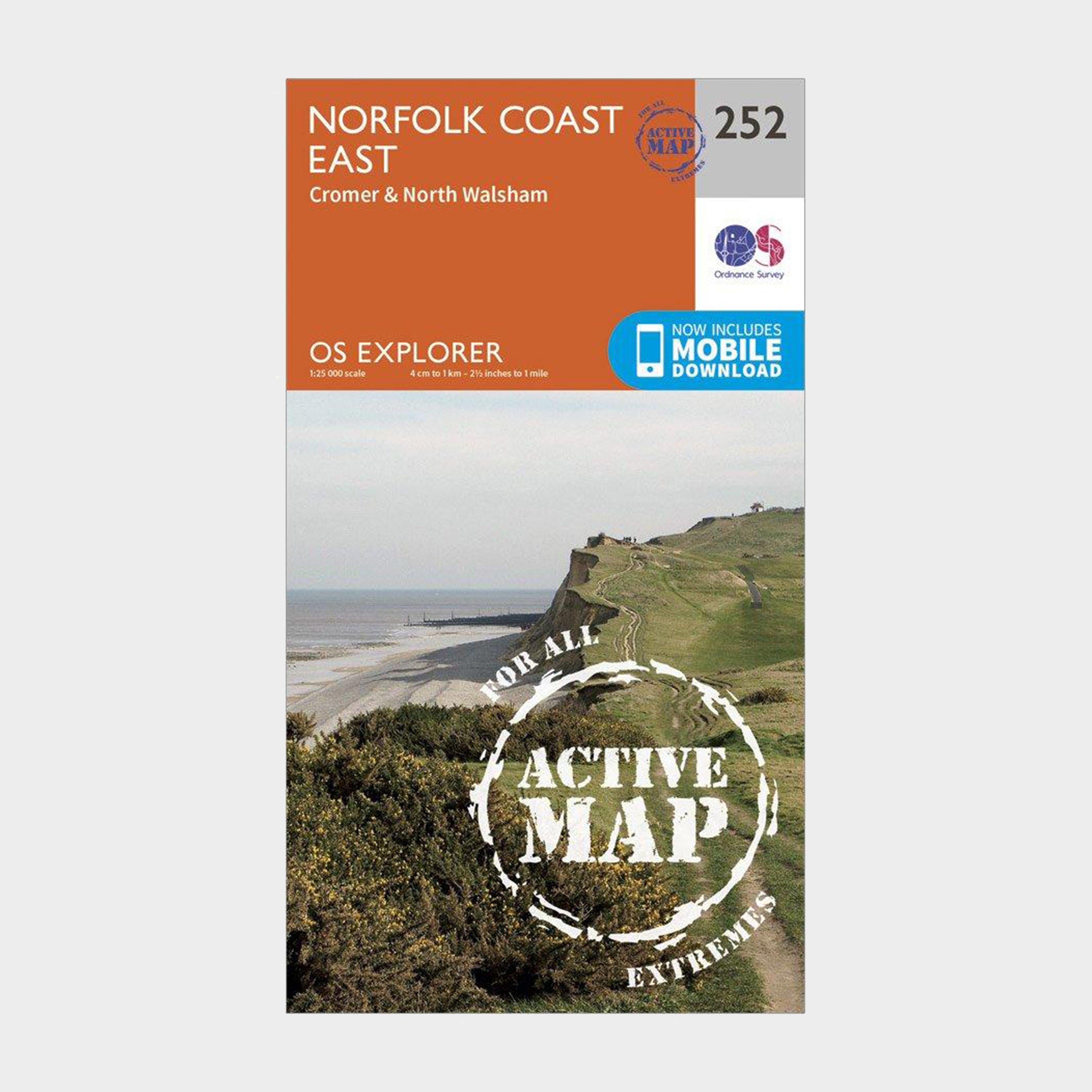 Explorer Active 252 Norfolk Coast East Map With Digital Version