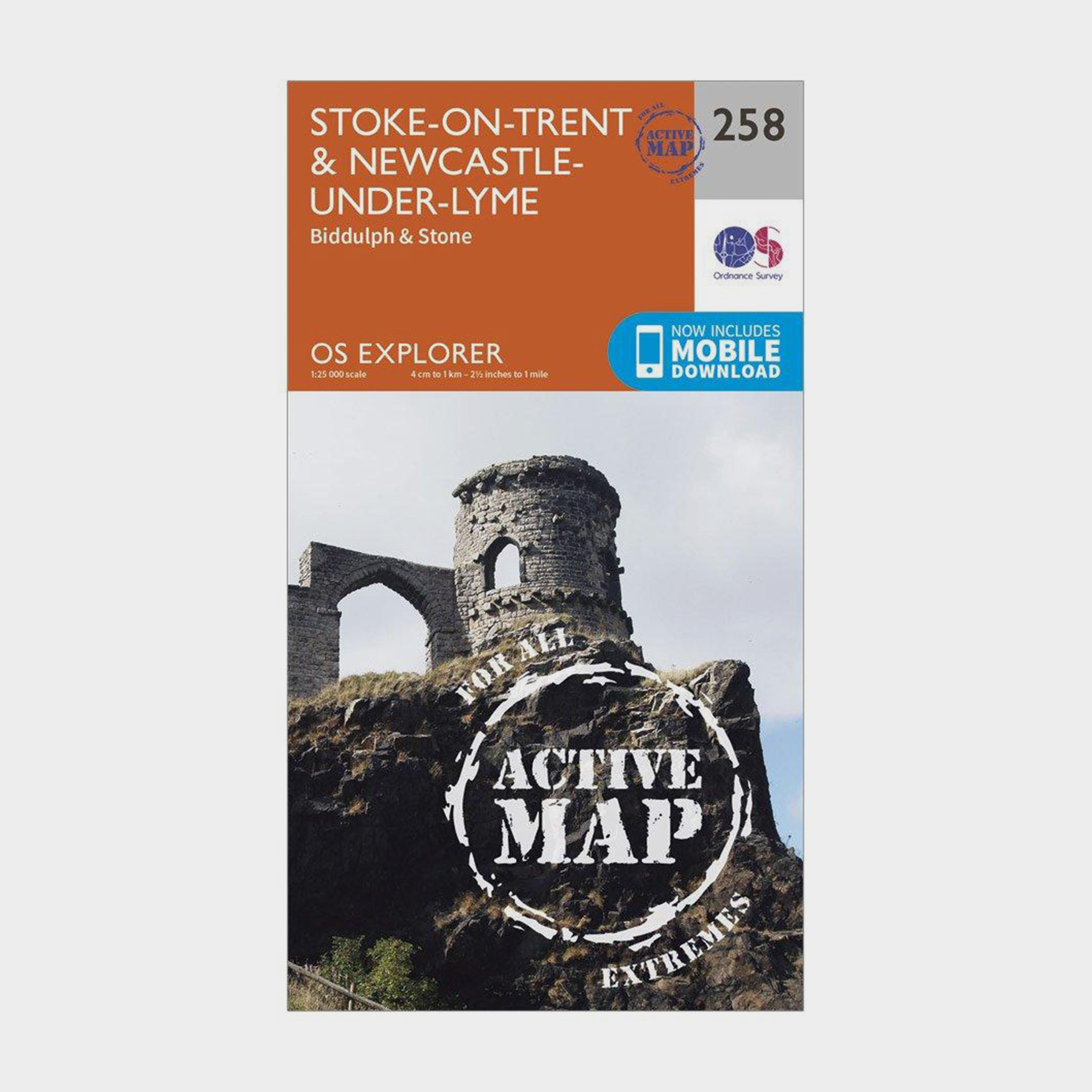 Explorer Active 258 Stoke-on-Trent & Newcastle-under-Lyme Map With Digital Version