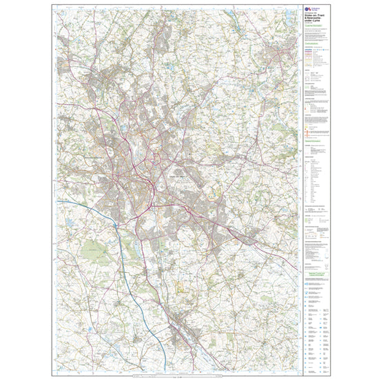 Explorer Active 258 Stoke-on-Trent & Newcastle-under-Lyme Map With Digital Version