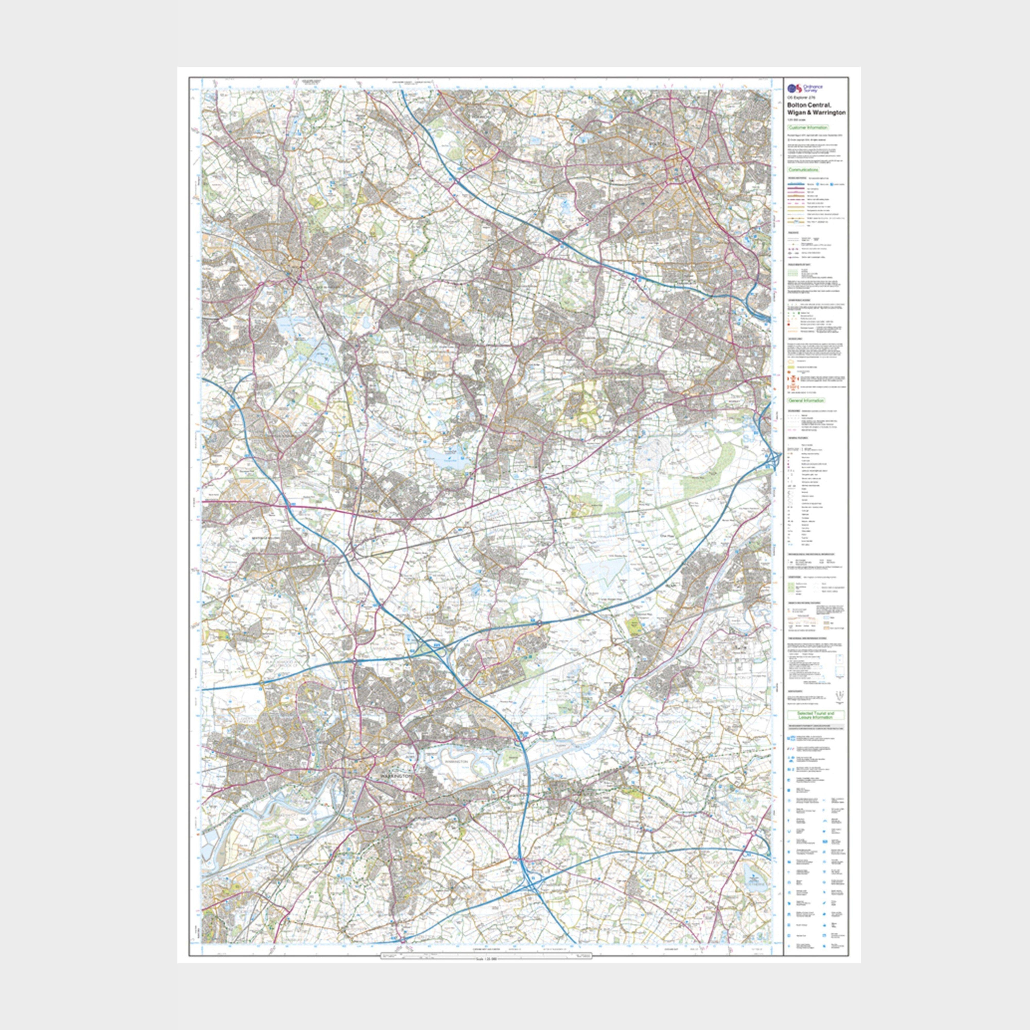 Explorer Active 276 Bolton, Wigan & Warrington Map With Digital Version