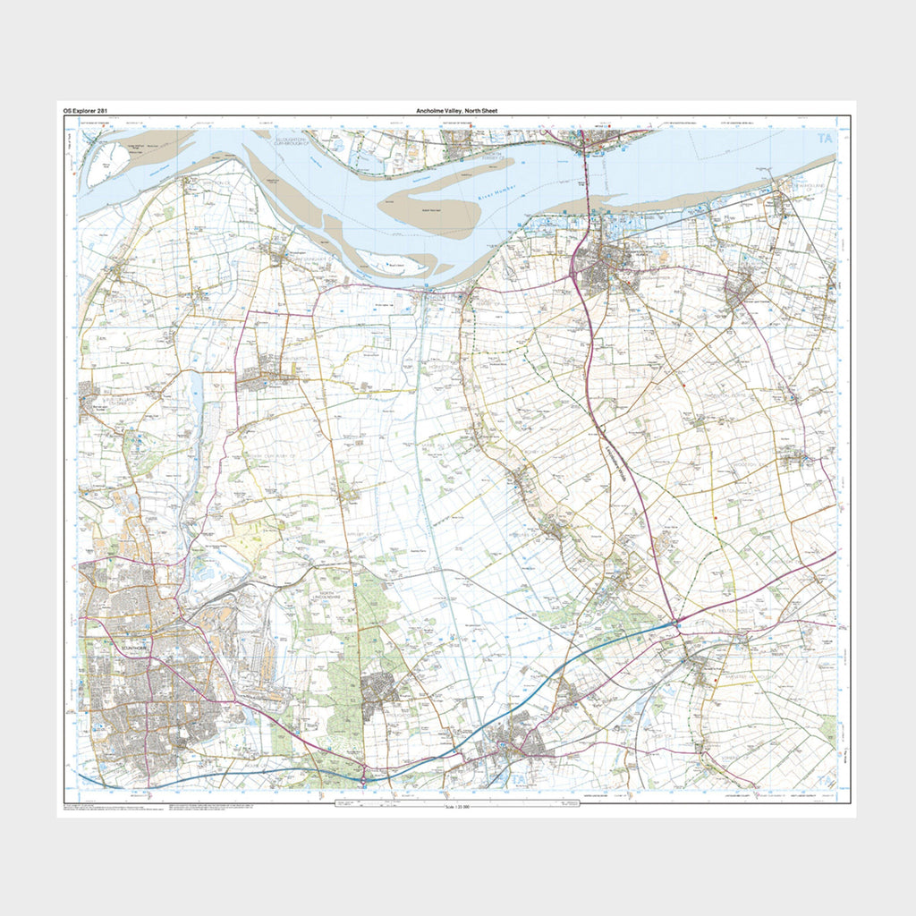 Explorer Active 281 Ancholme Valley Map With Digital Version