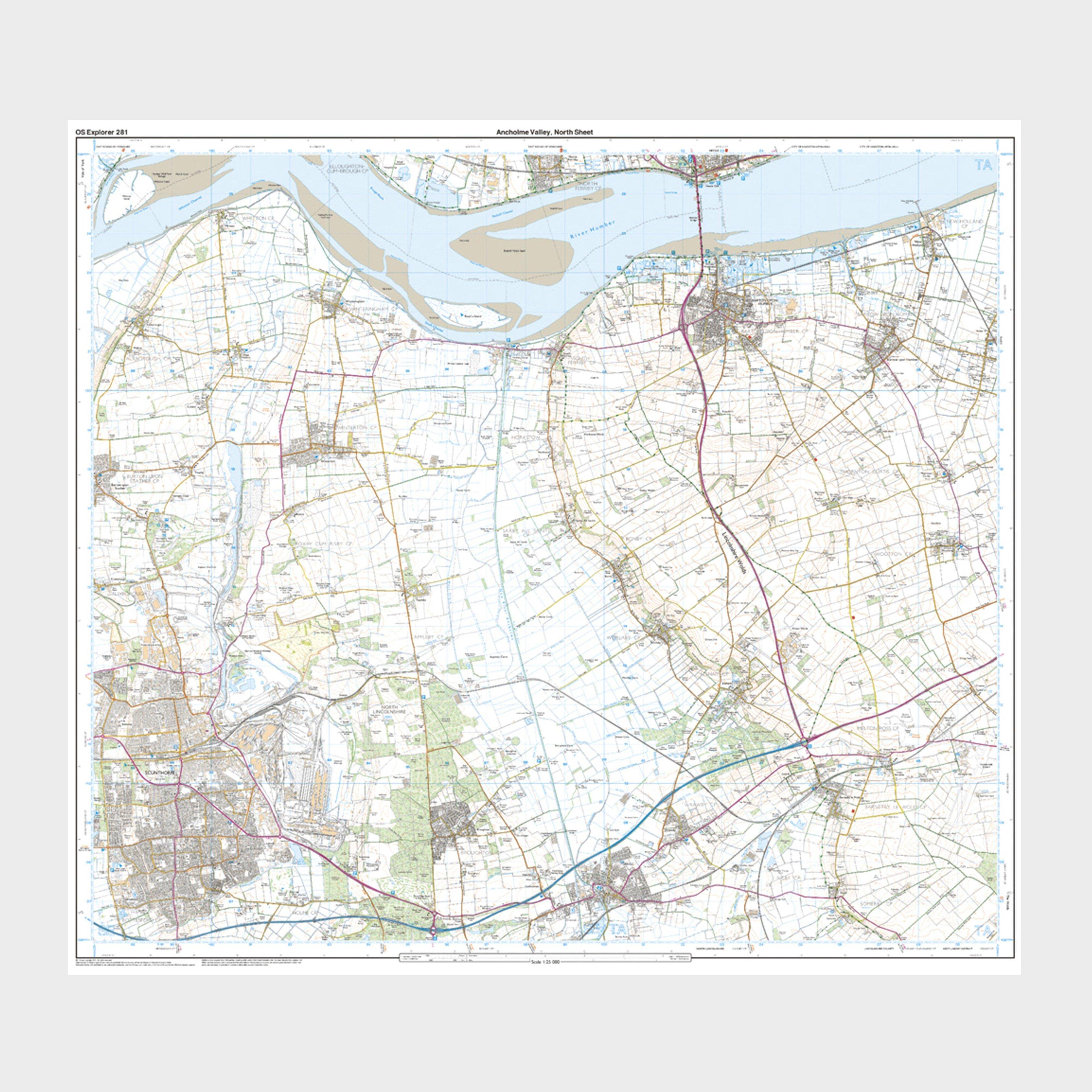 Explorer Active 281 Ancholme Valley Map With Digital Version