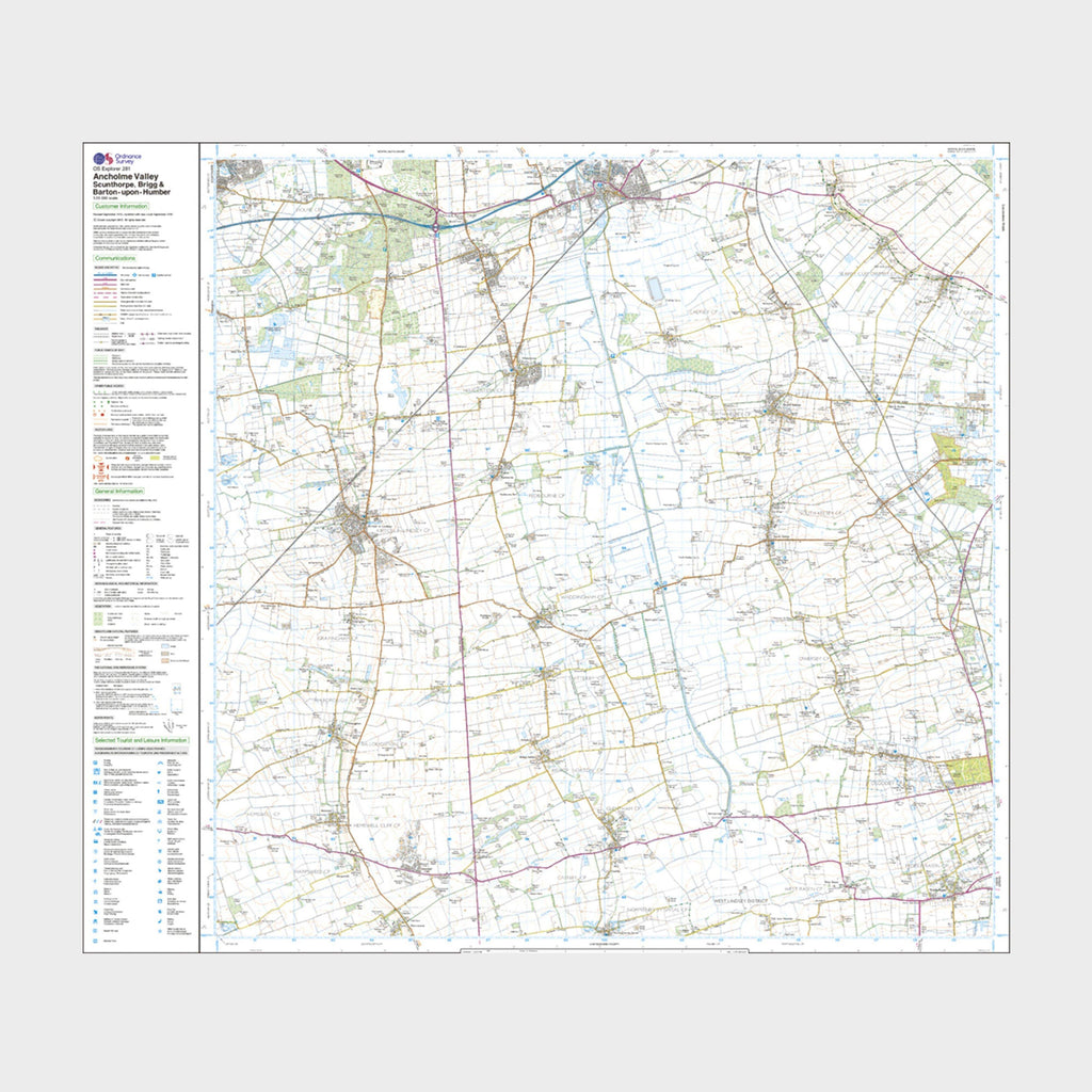 Explorer Active 281 Ancholme Valley Map With Digital Version