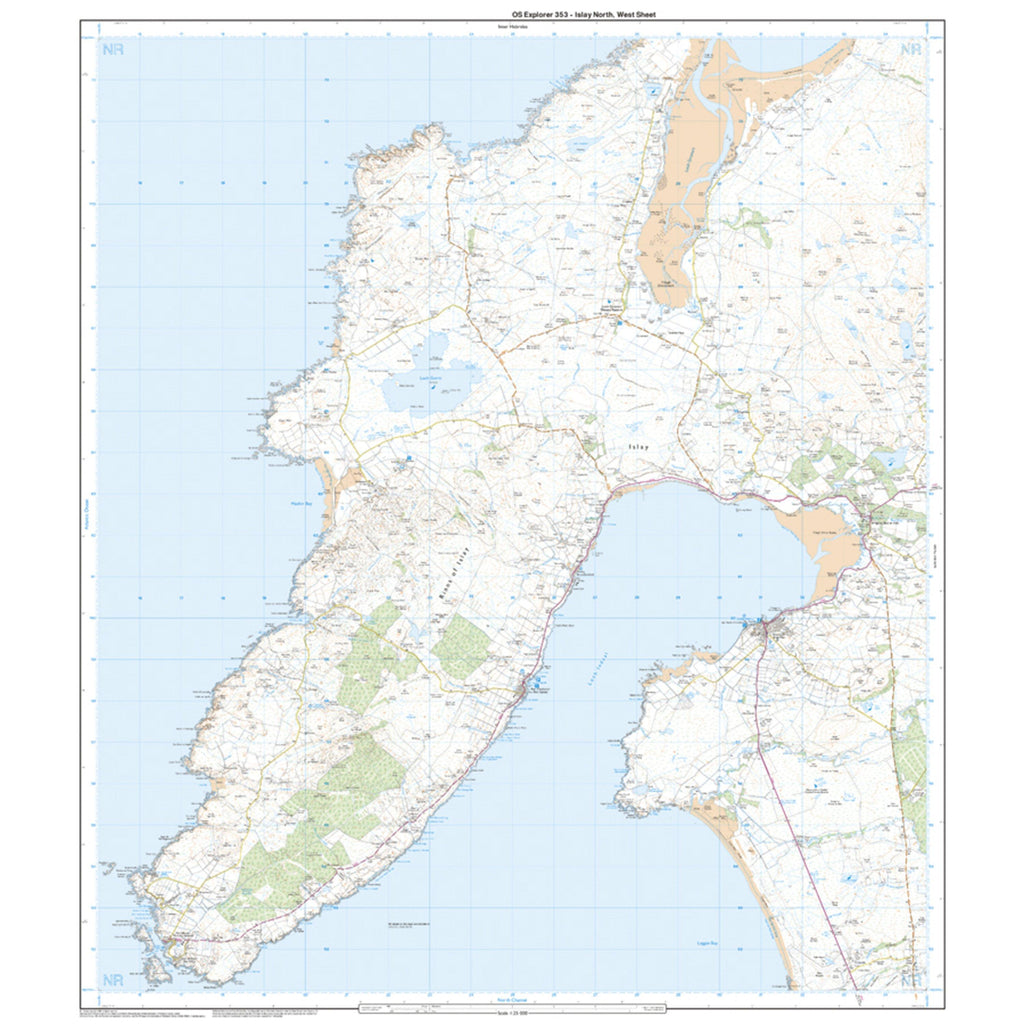 Explorer 353 Islay North Map With Digital Version