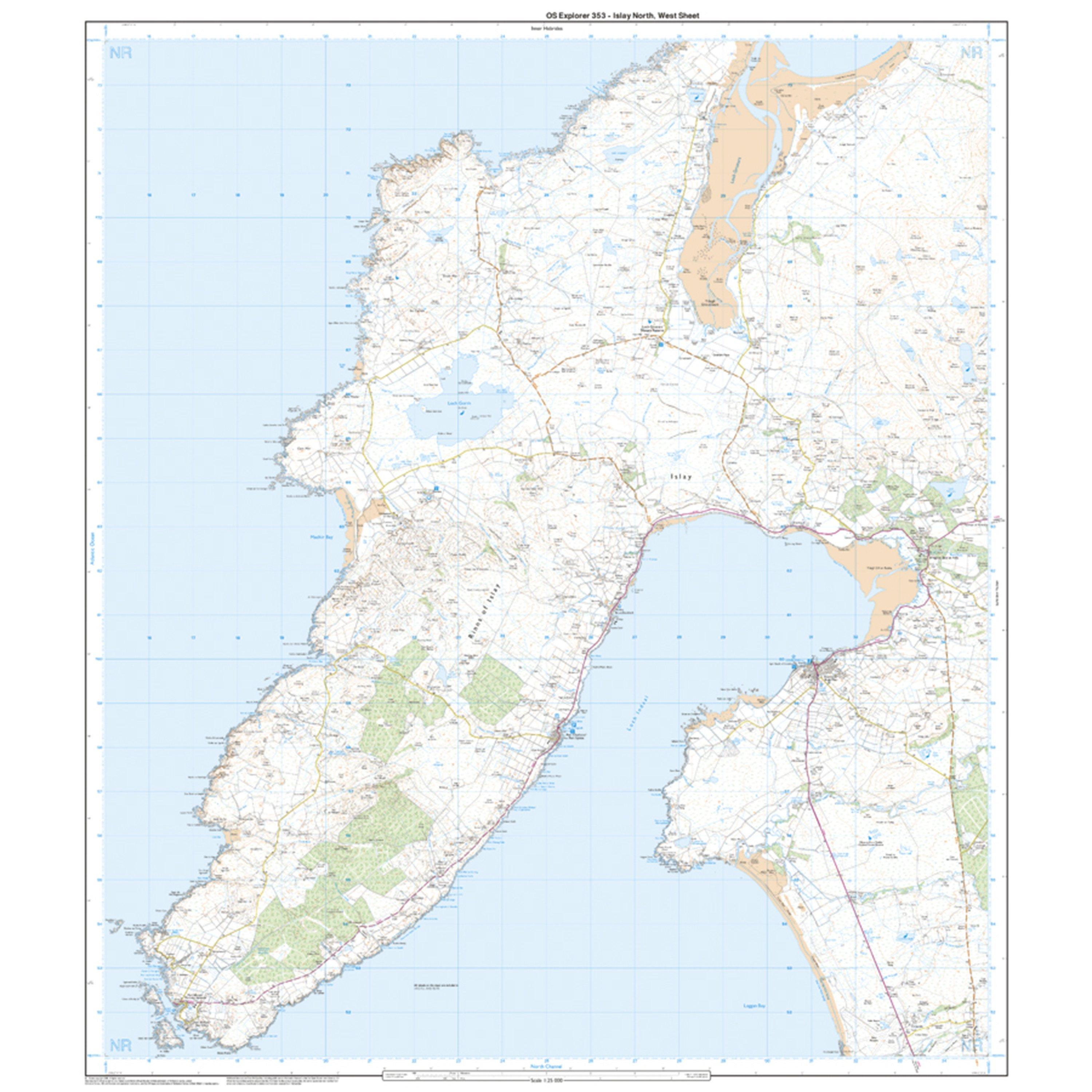 Explorer 353 Islay North Map With Digital Version