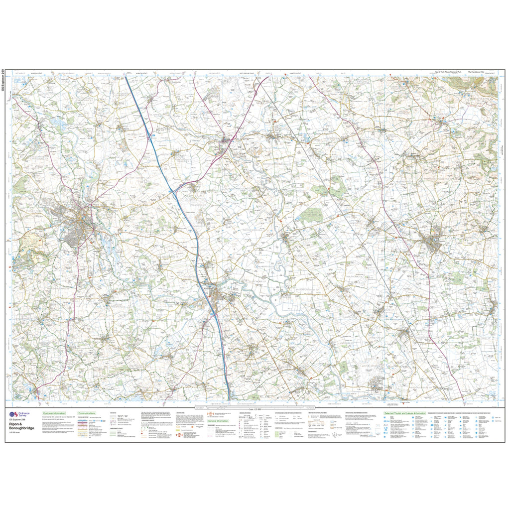 Explorer Active 299 Ripon & Boroughbridge Map With Digital Version
