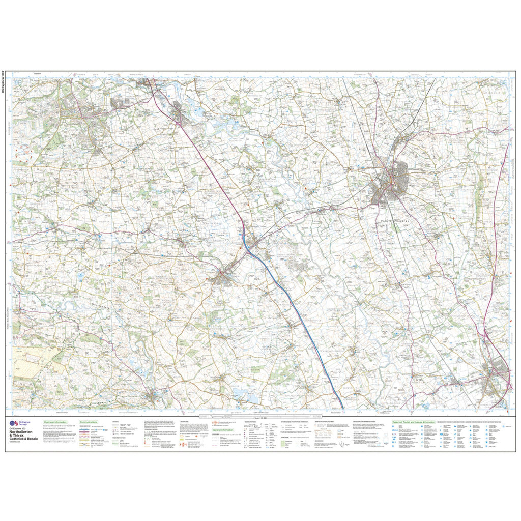 Explorer Active 302 Northallerton & Thirsk Map With Digital Version