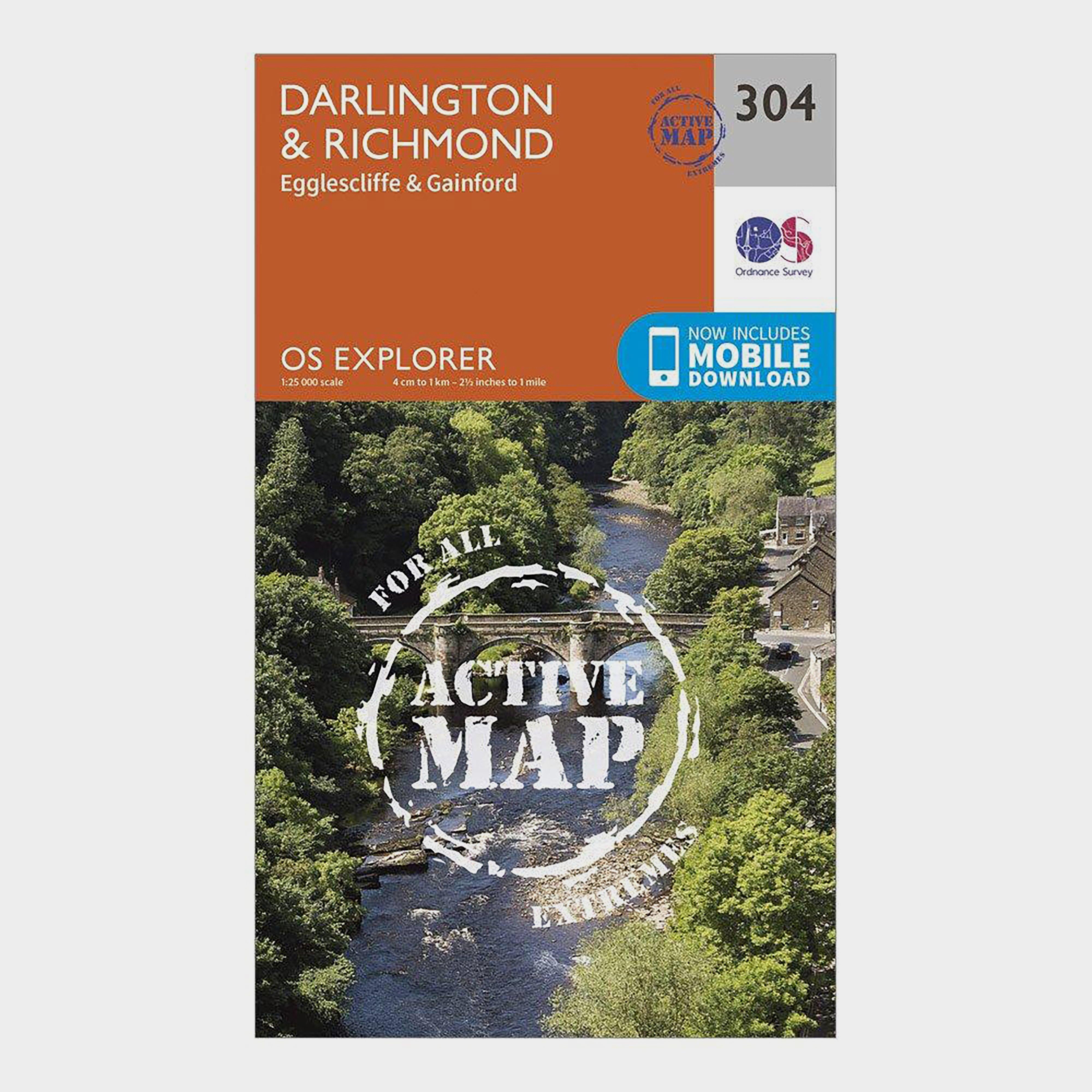Explorer Active 304 Darlington & Richmond Map With Digital Version