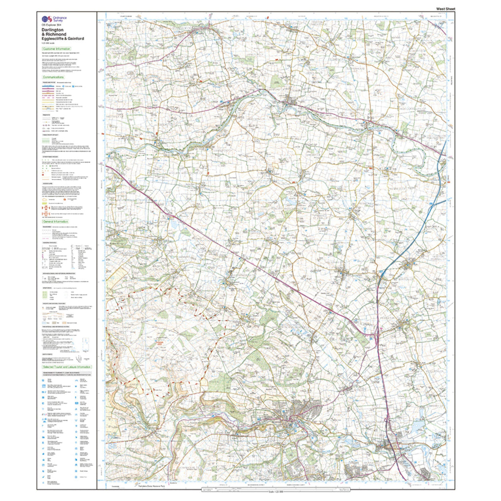 Explorer Active 304 Darlington & Richmond Map With Digital Version