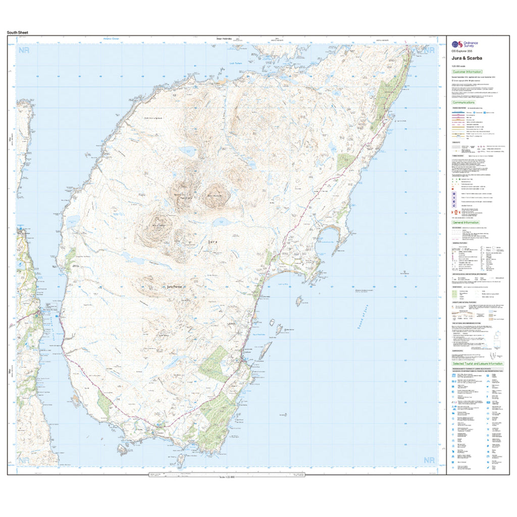 Explorer 355 Jura & Scarba Map With Digital Version