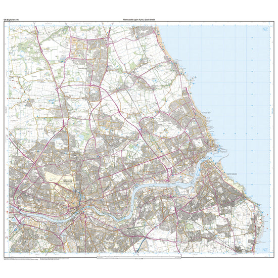Explorer Active 316 Newcastle upon Tyne Map With Digital Version