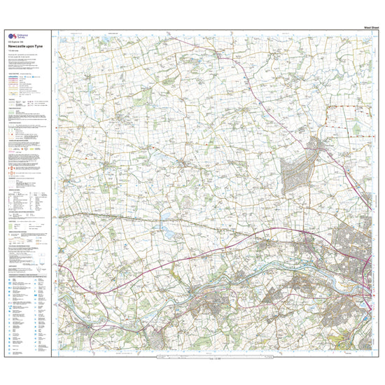 Explorer Active 316 Newcastle upon Tyne Map With Digital Version