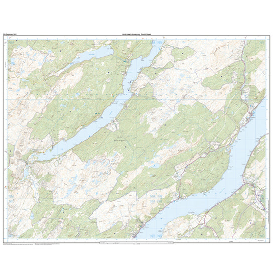 Explorer 360 Loch Awe & Inverarary Map With Digital Version