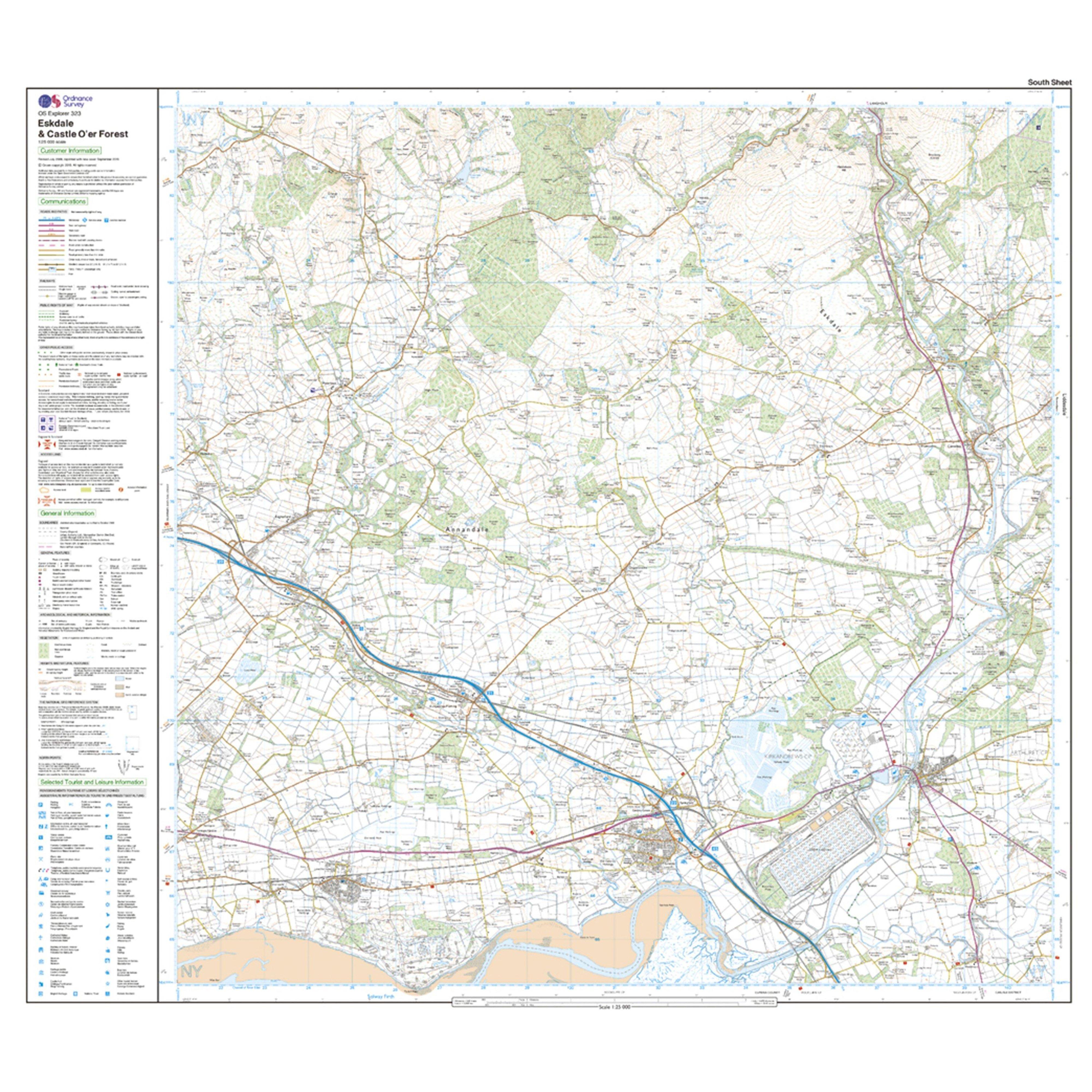 Explorer Active 323 Eskdale & Castle O’er Forest Map With Digital Version