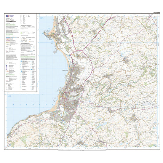 Explorer Active 326 Ayr & Troon Map With Digital Version