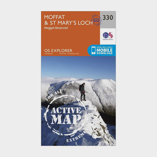 Explorer Active 330 Moffat & St Mary’s Loch Map With Digital Version