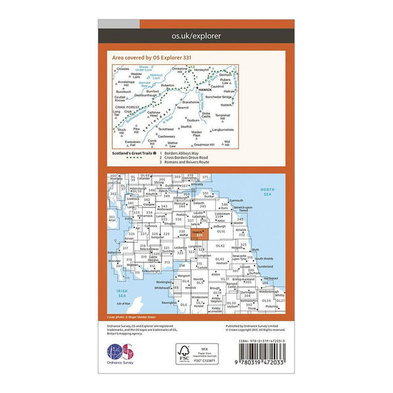 Explorer Active 331 Teviotdale South Map With Digital Version
