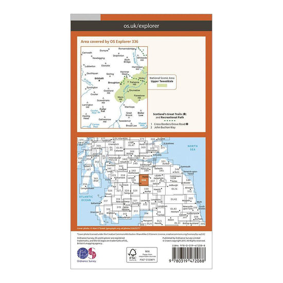 Explorer Active 336 Biggar & Broughton Map With Digital Version
