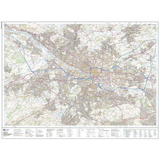 Explorer Active 342 Glasgow Map With Digital Version