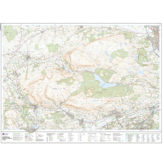 Explorer Active 348 Campsie Fells Map With Digital Version
