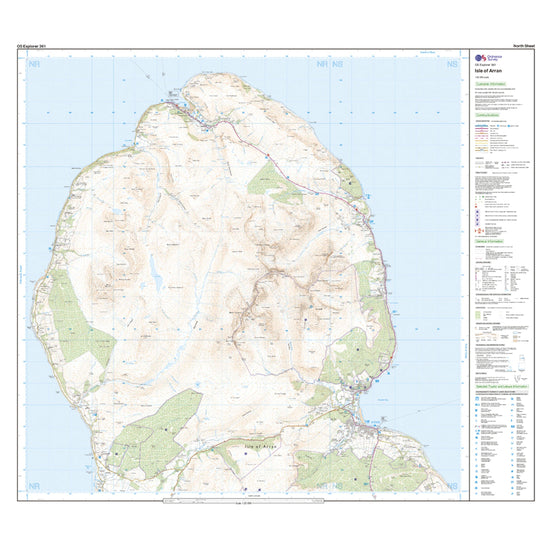 Explorer 361 Isle of Arran Map With Digital Version