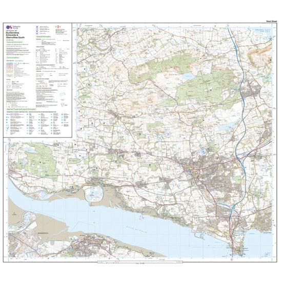 Explorer 367 Dunfermline, Kirkcaldy & Glenrothes South Map With Digital Version