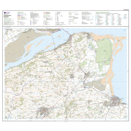 Explorer 371 St Andrews & East Fife Map With Digital Version