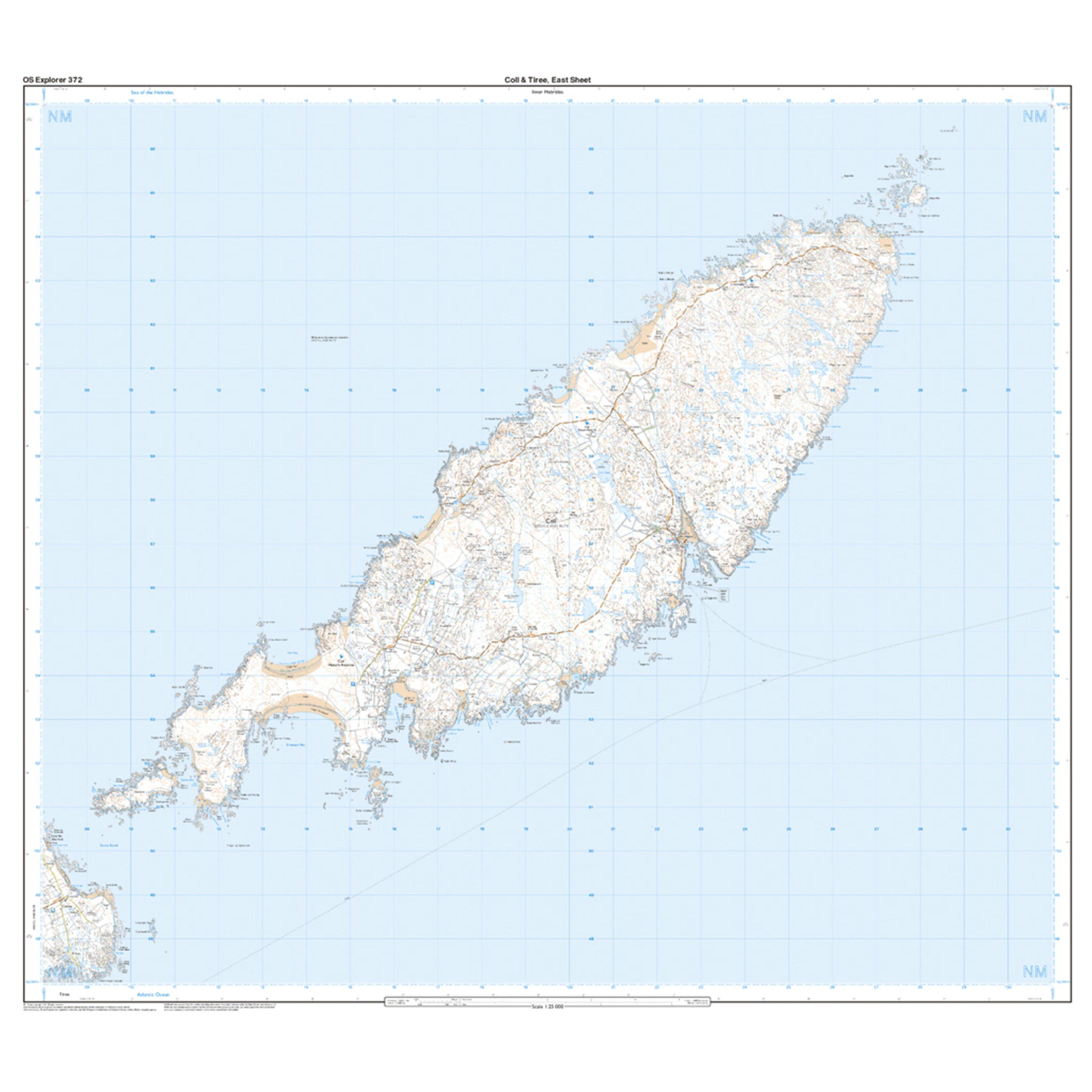 Explorer 372 Coll & Tiree Map With Digital Version