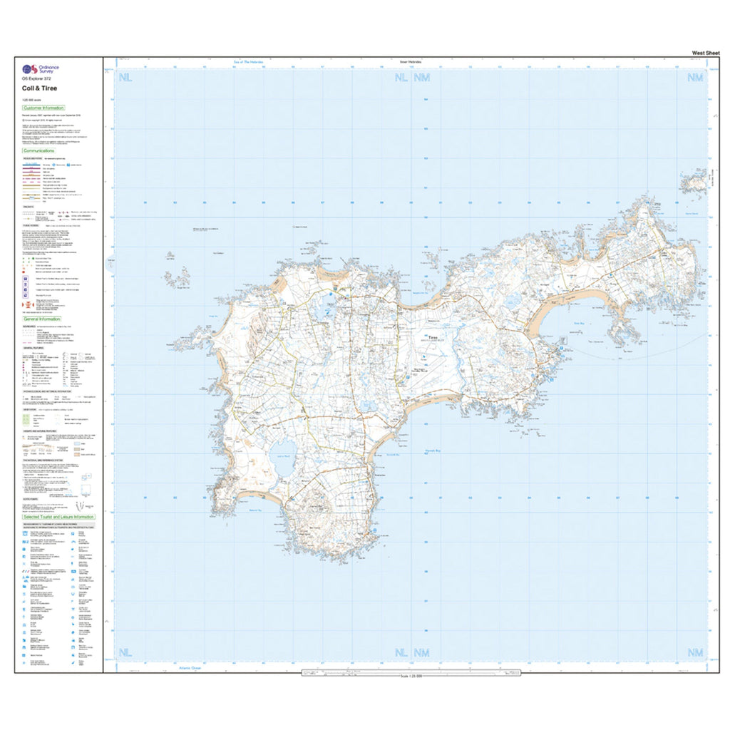 Explorer 372 Coll & Tiree Map With Digital Version