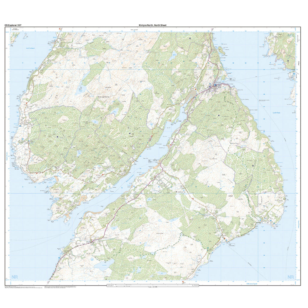 Explorer Active 357 Kintyre North Map With Digital Version