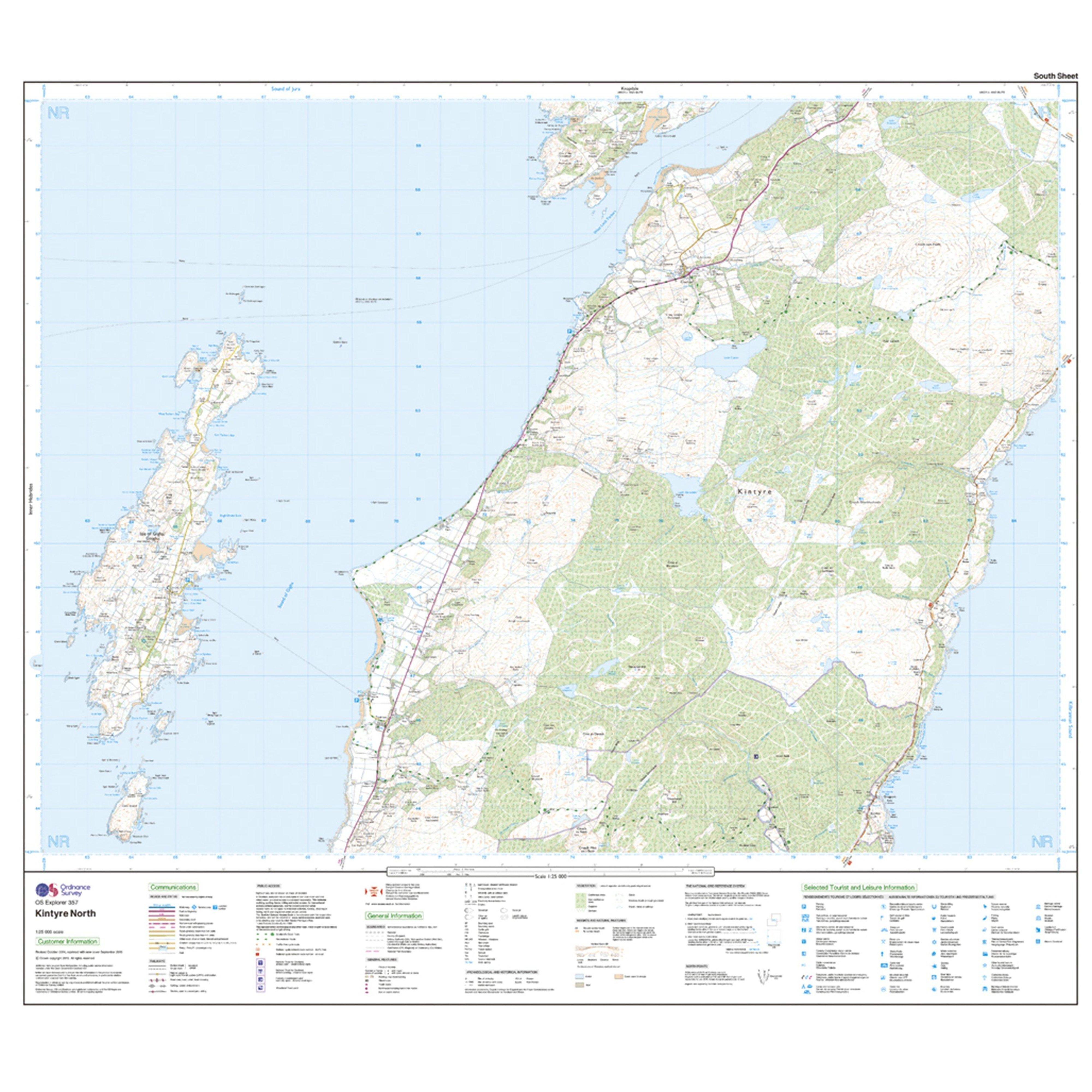 Explorer Active 357 Kintyre North Map With Digital Version