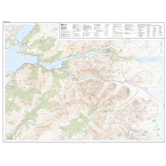Explorer 384 Glen Coe & Glen Etive Map With Digital Version