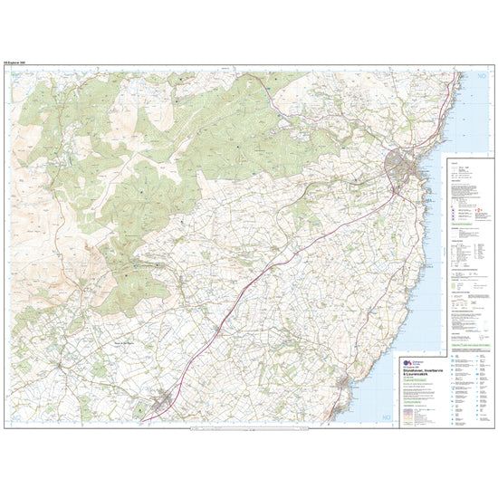 Explorer 396 Stonehaven, Inverbervie & Laurencekirk Map With Digital Version