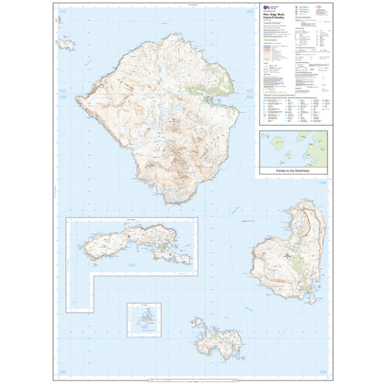 Explorer 397 Rum, Eigg, Muck, Canna & Sanday Map With Digital Version