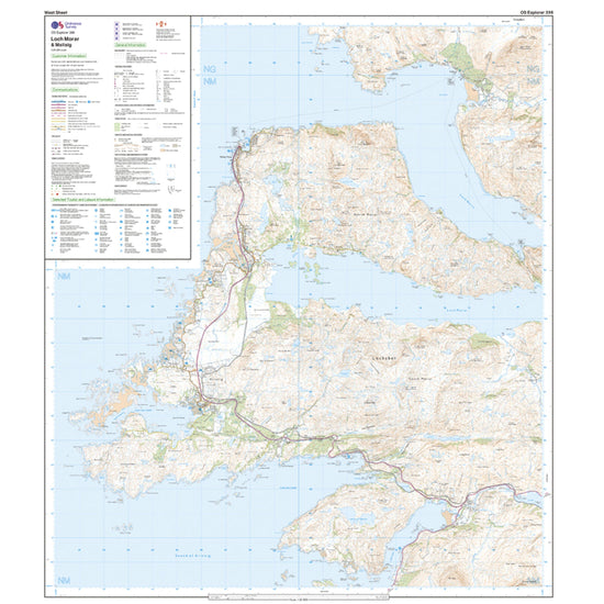 Explorer 398 Loch Morar & Mallaig Map With Digital Version