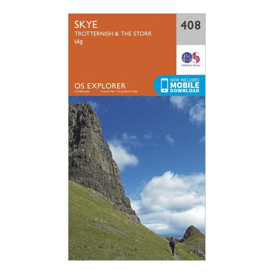 Explorer 408 Skye - Trotternish & The Storr Map With Digital Version