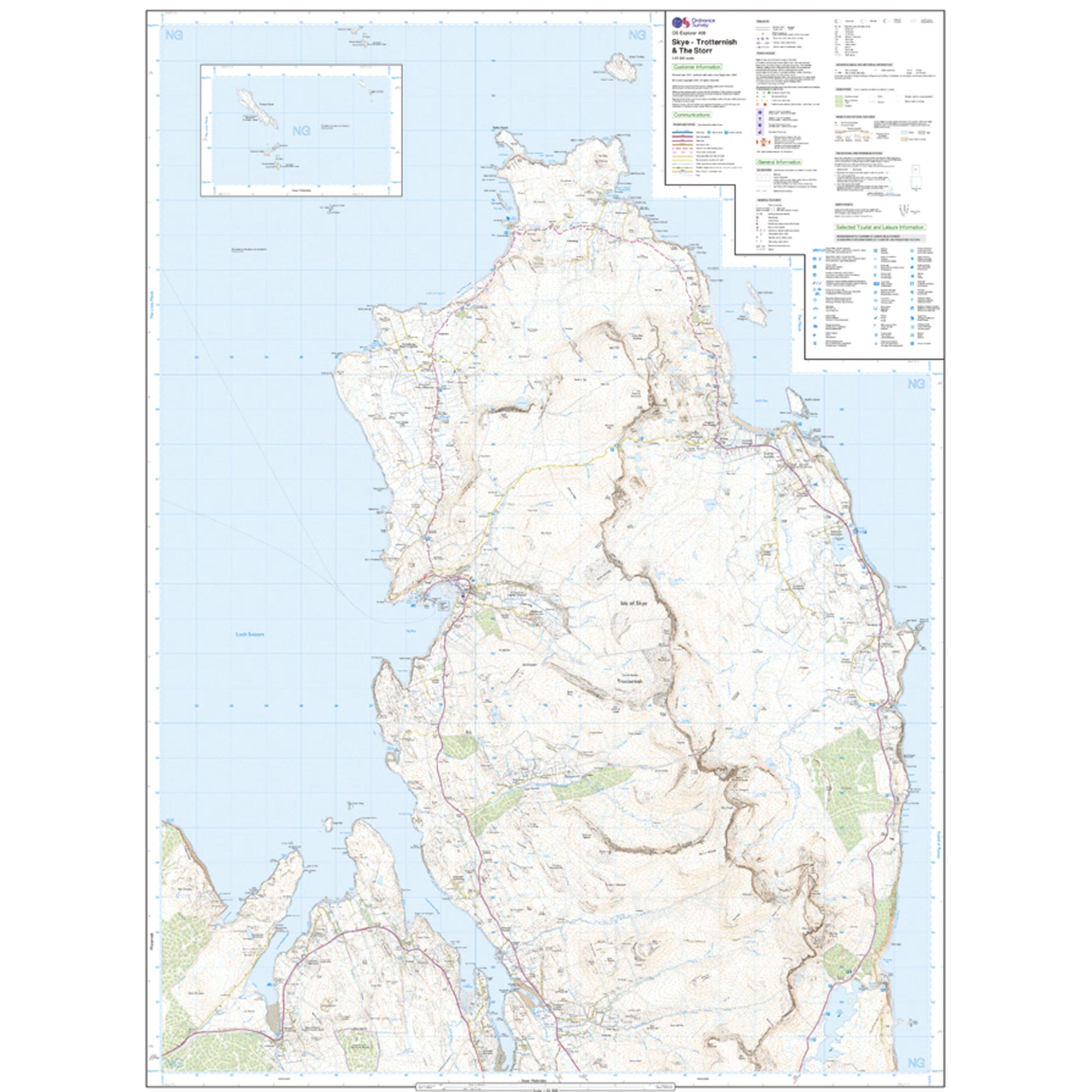Explorer 408 Skye - Trotternish & The Storr Map With Digital Version