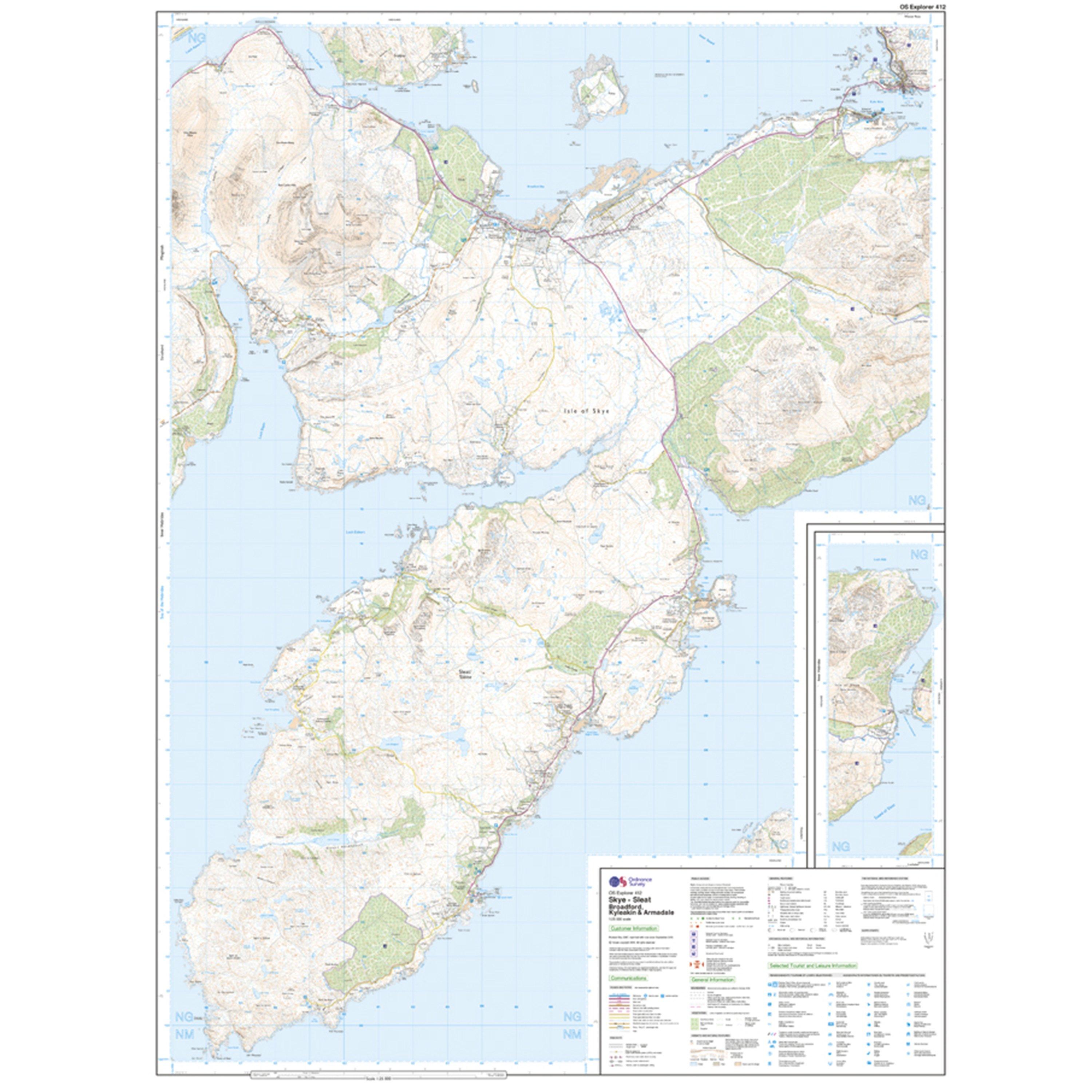 Explorer 412 Skye - Sleat Map With Digital Version