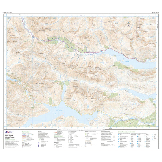 Explorer 414 Glan Shiel & Kintail Forest Map With Digital Version