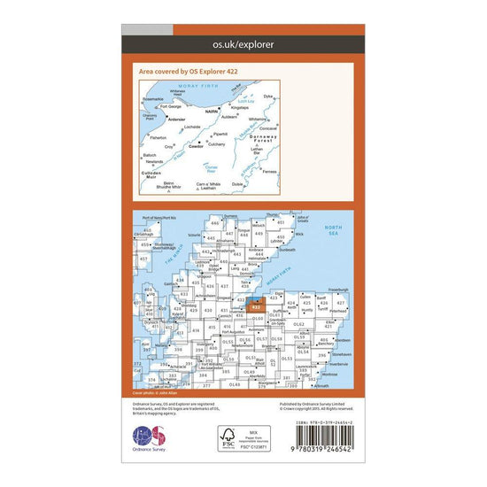 Explorer 422 Nairn & Cawdor Map With Digital Version