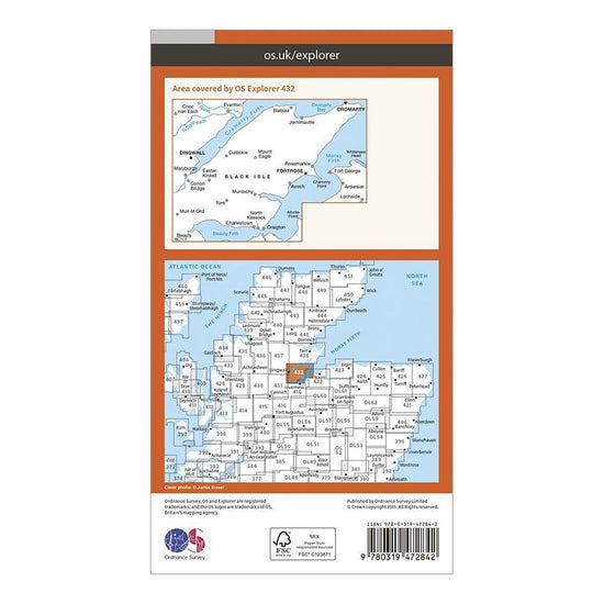Explorer Active 432 Black Isle Map With Digital Version