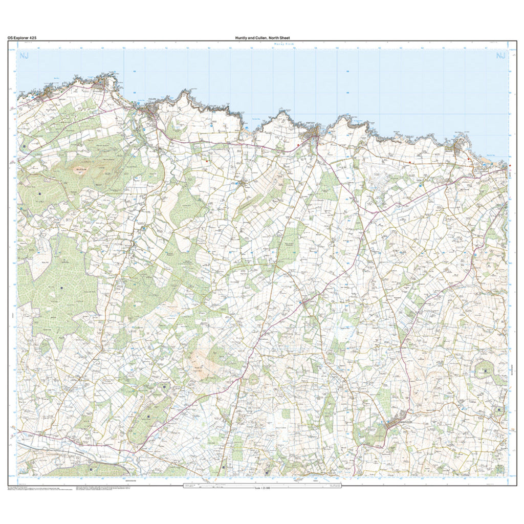 Explorer 425 Huntly & Cullen Map With Digital Version