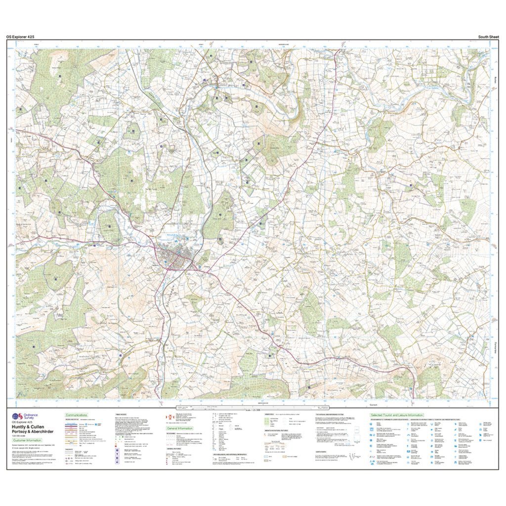 Explorer 425 Huntly & Cullen Map With Digital Version