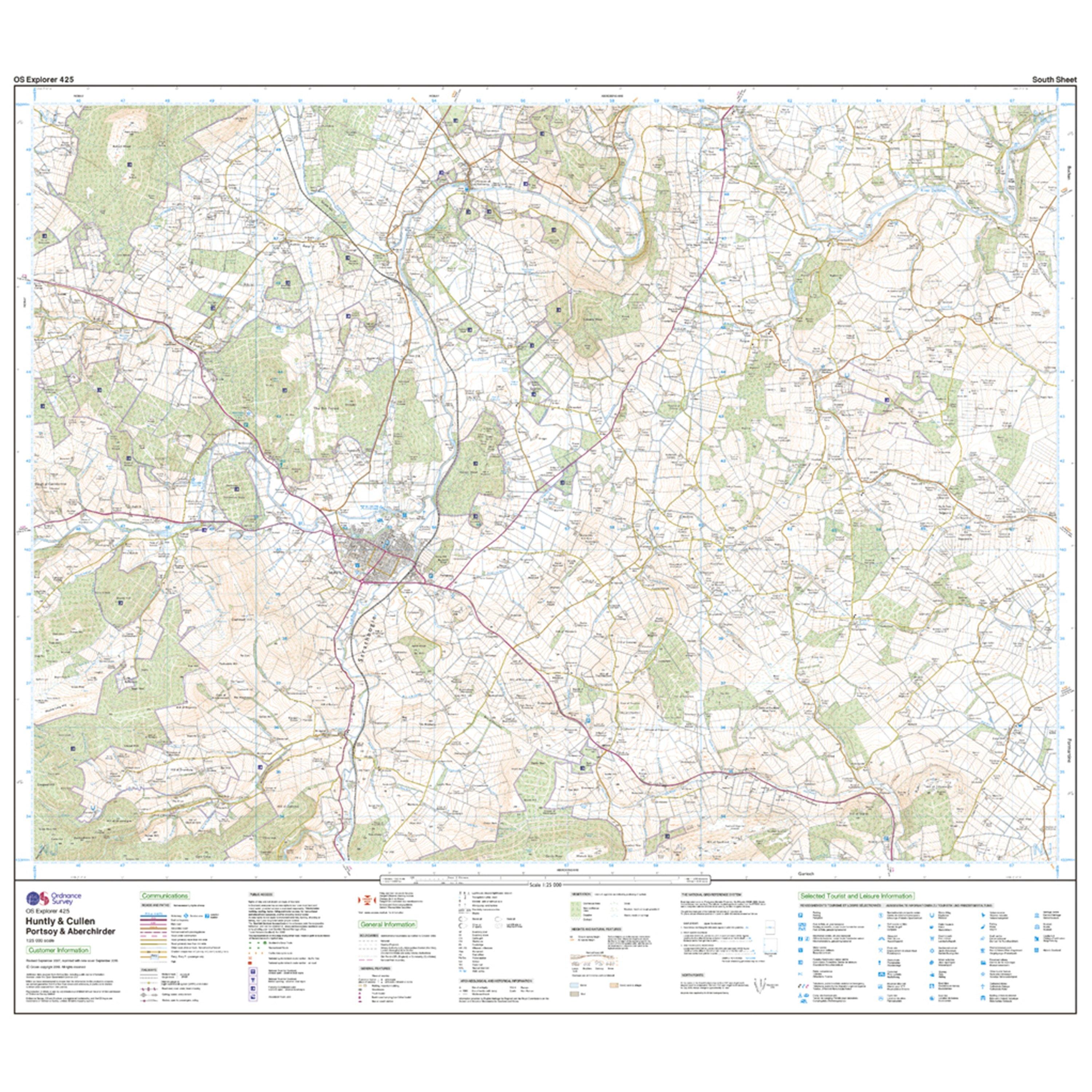 Explorer 425 Huntly & Cullen Map With Digital Version
