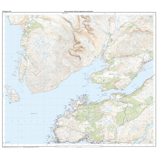 Explorer 428 Kyle of Lochalsh, Plockton & Applecross Map With Digital Version