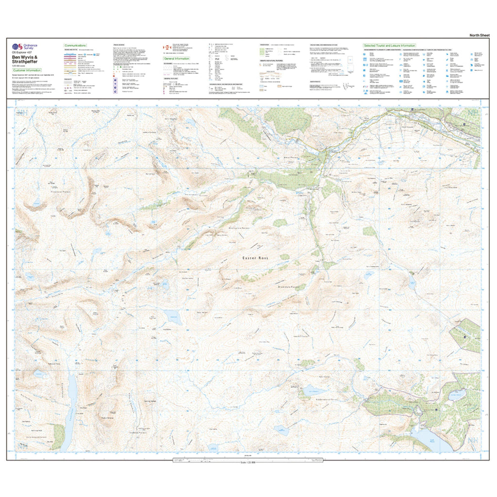 Explorer Active 437 Ben Wyvis & Strathpeffer Map With Digital Version