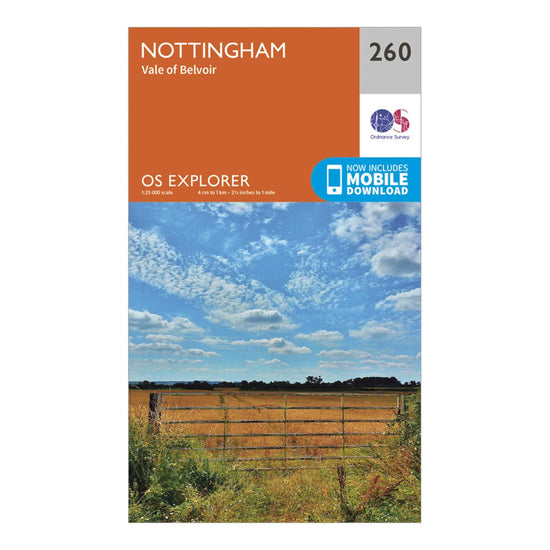 Explorer 260 Nottingham Map With Digital Version